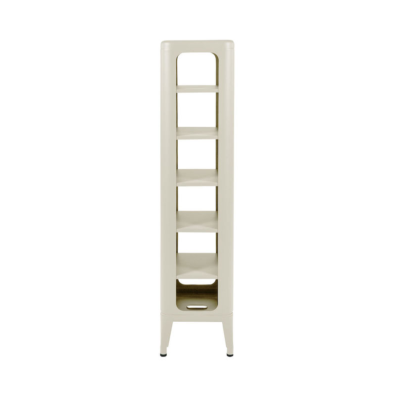 Möbel - Regale und Bücherregale - Aufbewahrungsmöbel MT 1335 metall weiß / L 31 x H 133,5 cm - Tolix - Elfenbein (matt feine Struktur) - lackierter Stahl