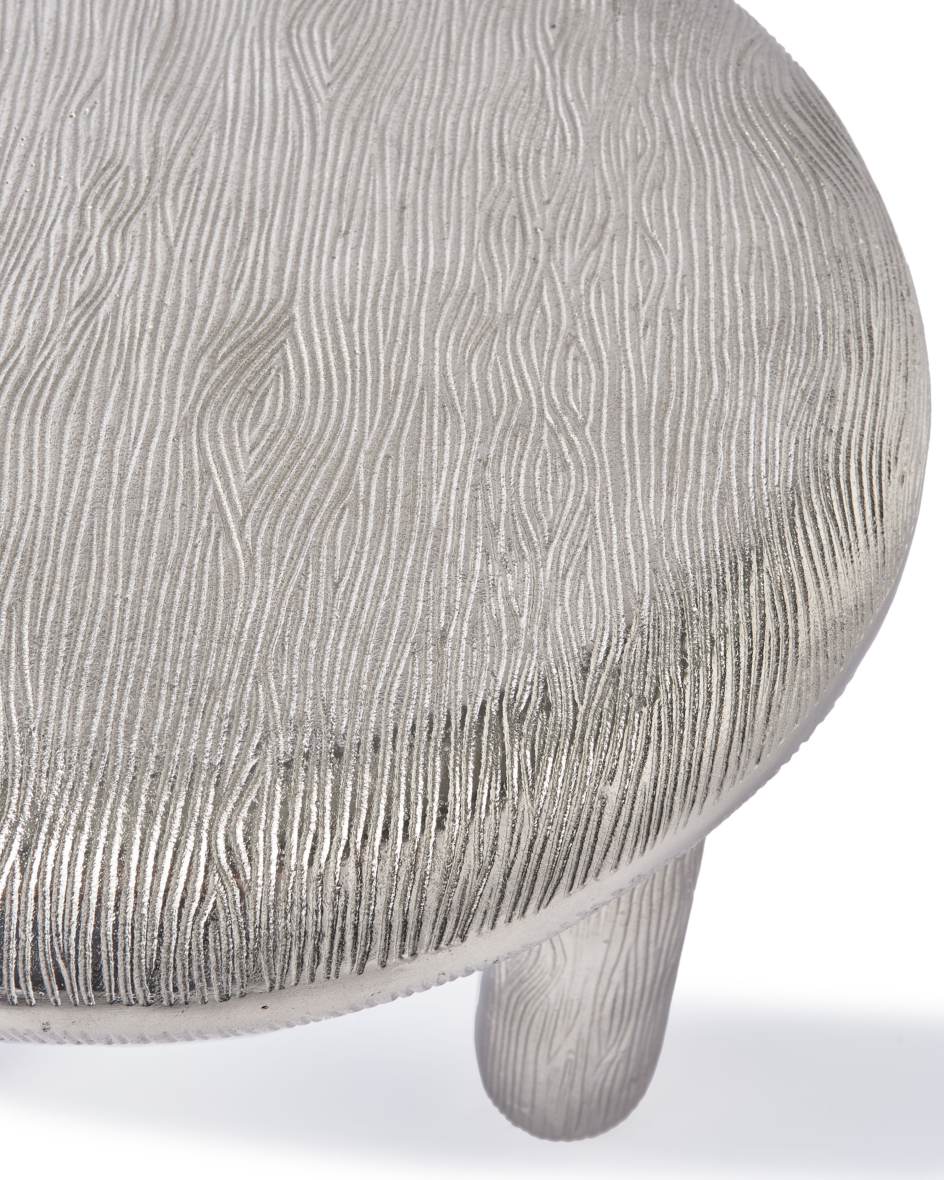 Pols Potten Thick Disk Coffee table silver Made In Design UK