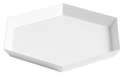 Table et cuisine - Plateaux et plats de service - Plateau Kaleido Small / 22 x 19 cm - Hay - Blanc - Acier peint