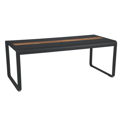Fermob - Table rectangulaire Bellevie en Métal, Aluminium - Couleur Noir - 16.5 x 125.19 x 74 cm - D