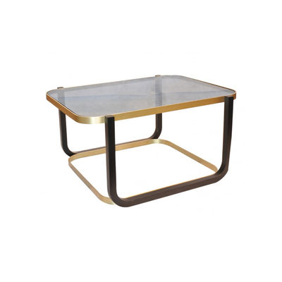Arredamento - Tavolini  - Tavolino Duet - / 70 x 55 cm x H 35 cm - Vetro di Wiener GTV Design - Vetro nero fumé - Vetro