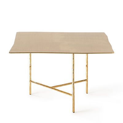 Arredamento - Tavolini  - Tavolino XXX Carré - / Large - 52 x 52 x H 33 cm di Opinion Ciatti - oro 24 carati - Ferro battuto , Nichel galvanizzato placcato oro 24 carati