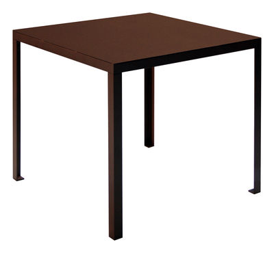 Outdoor - Tavoli  - Tavolo quadrato Rusty - 80 cm x 80 cm di Zeus - Ruggine - 80 x 80 cm - Acciaio verniciato